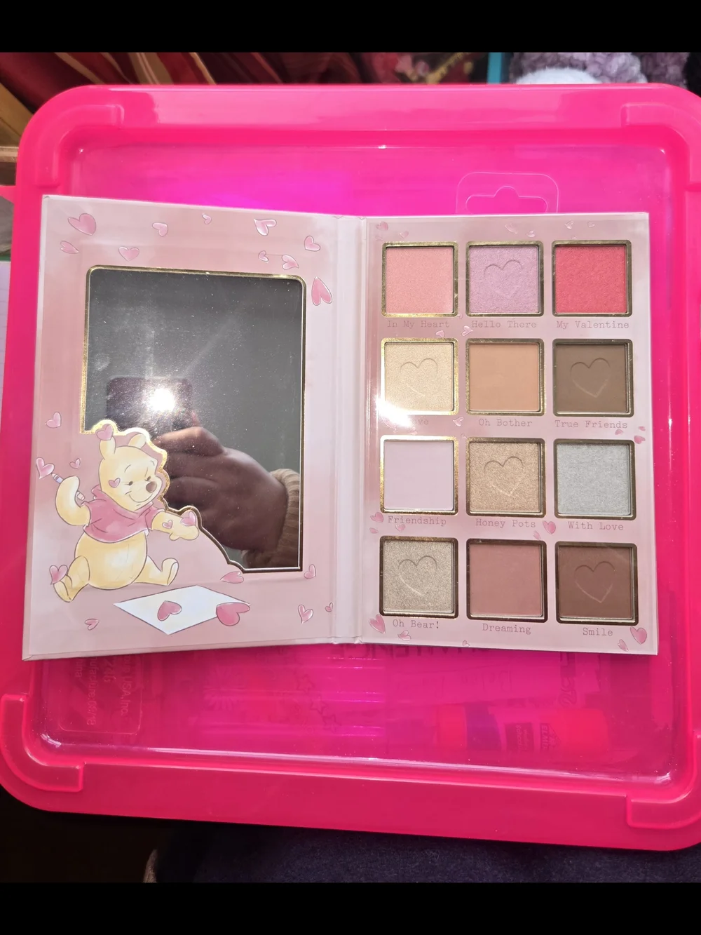 Disney Winnie the Pooh Pink Hearts Eyeshadow Palette